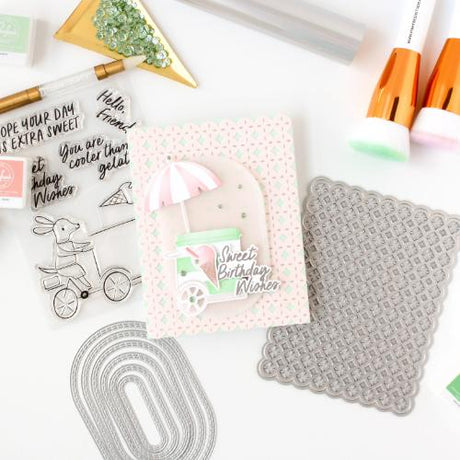 Pinkfresh Studio - Petal Grid press plate
