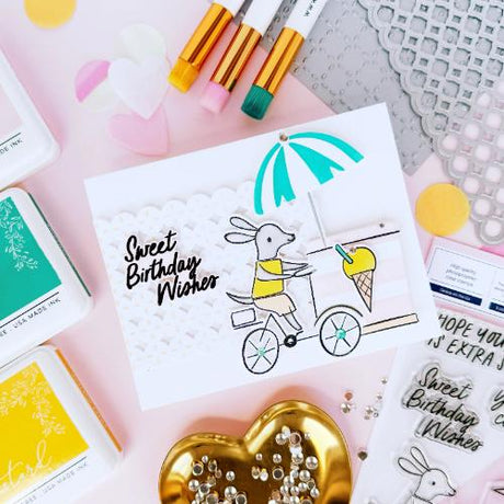 Pinkfresh Studio - Petal Grid press plate