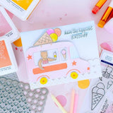 Pinkfresh Studio - Petal Grid press plate