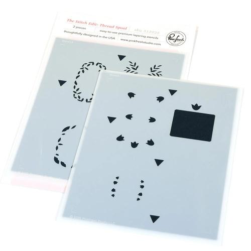 Pinkfresh Studio - The Stitch Edit: Thread Spool stencil
