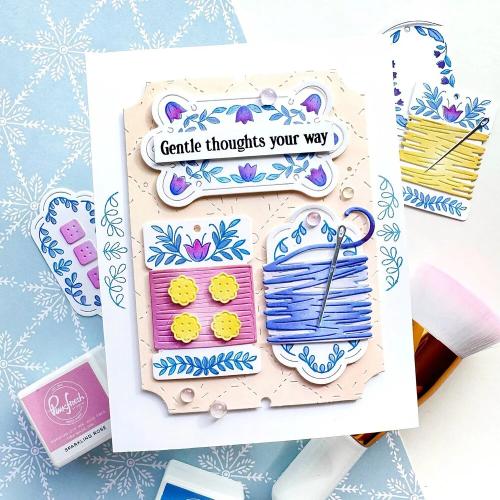 Pinkfresh Studio - The Stitch Edit: Thread Spool stencil