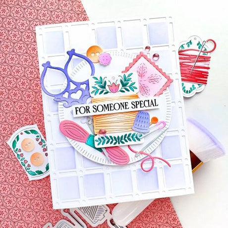Pinkfresh Studio - The Stitch Edit: Maker's Essentials stencil