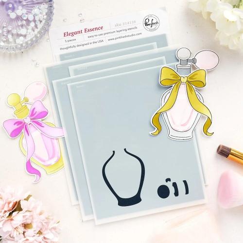 Pinkfresh Studio - Elegant Essence stencil