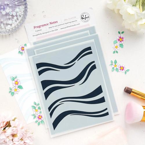 Pinkfresh Studio - Fragrance Notes stencil