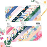 Pinkfresh Studio Fresh Start 12x12 Inch Paper Pack Double-Sided (12pcs) by Kaitlin Sheaffer (318526) - Postage as per Actual