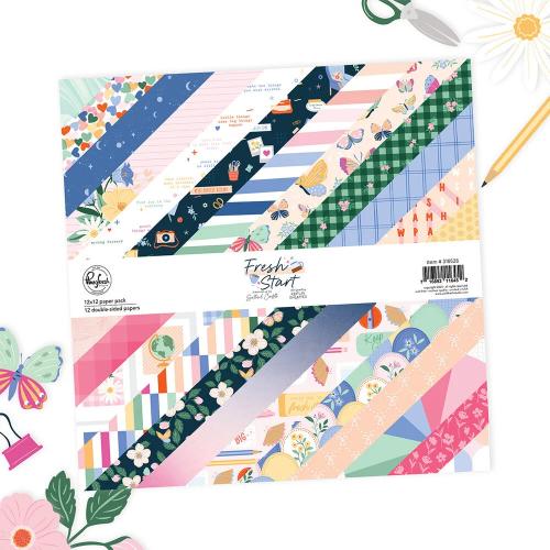 Pinkfresh Studio Fresh Start 6x8 Inch Paper Pack Double-Sided (24pcs) by Kaitlin Sheaffer (319826)