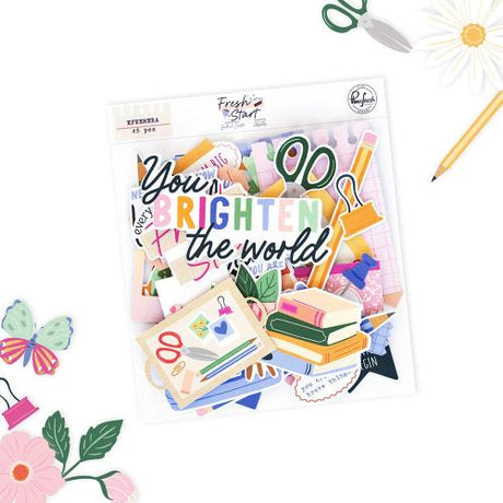 Pinkfresh Studio Fresh Start Ephemera (45pcs) by Kaitlin Sheaffer (320026)