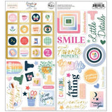 Pinkfresh Studio Fresh Start Chipboard Stickers by Kaitlin Sheaffer (320226) - Postage as per Actual