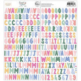 Pinkfresh Studio Fresh Start Puffy Alpha Stickers by Kaitlin Sheaffer (320426) - Postage as per Actual
