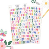 Pinkfresh Studio Fresh Start Puffy Alpha Stickers by Kaitlin Sheaffer (320426) - Postage as per Actual