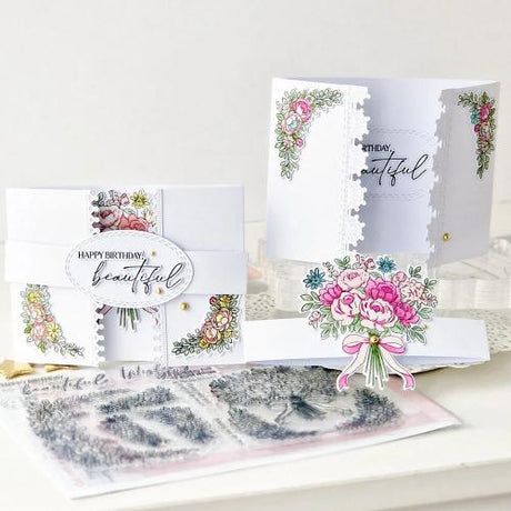 Pinkfresh Studio - Celebrate in Blooms Stamp
