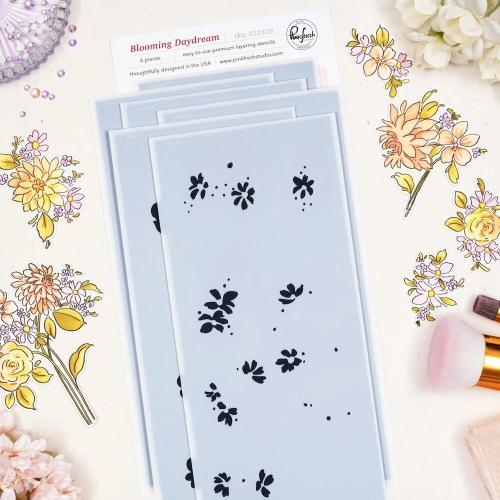 Pinkfresh Studio - Blooming Daydream Stencil