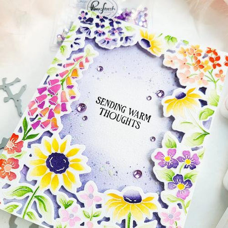 Pinkfresh Studio - Stencil - Sunlit Garden by Inna Moreva (324426)