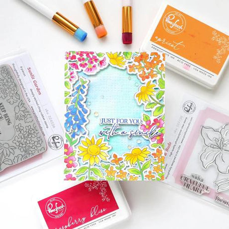 Pinkfresh Studio - Press Plate - Sunlit Garden by Inna Moreva (324526)