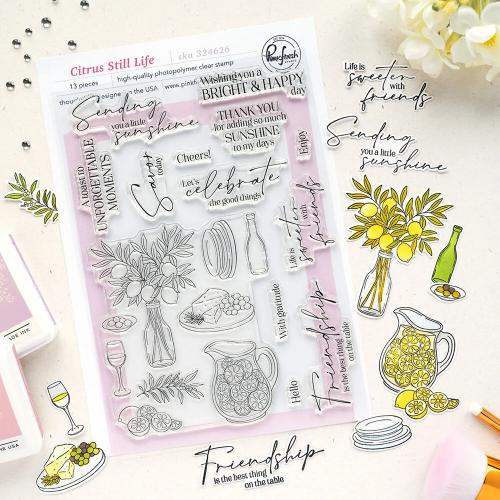 Pinkfresh Studio - Stamp - Citrus Still Life by Inna Moreva (324626)