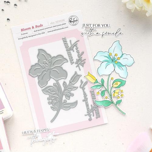Pinkfresh Studio - Press Plate - Bloom & Buds by Inna Moreva (325426)