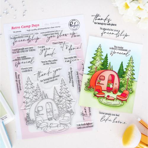 Pinkfresh Studio - Retro Camp Days stamp