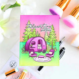 Pinkfresh Studio - Retro Camp Days stamp