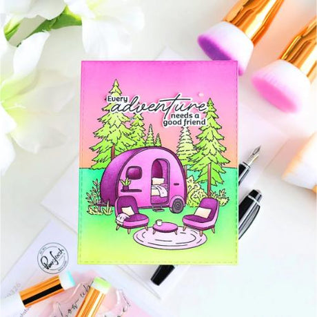 Pinkfresh Studio - Retro Camp Days stamp