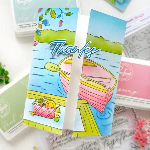Pinkfresh Studio - Gentle Escape cling stamp