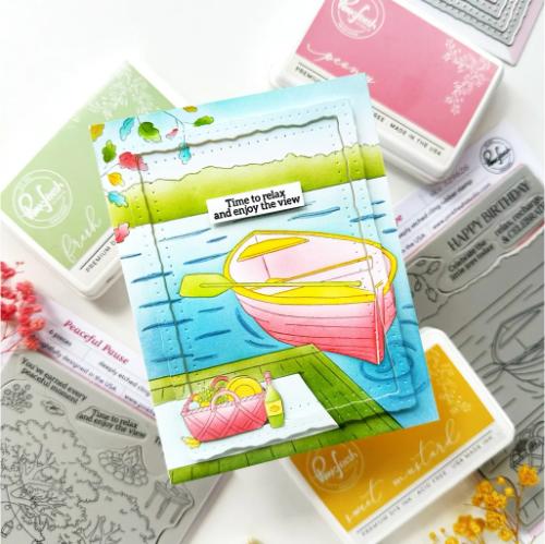 Pinkfresh Studio - Gentle Escape cling stamp