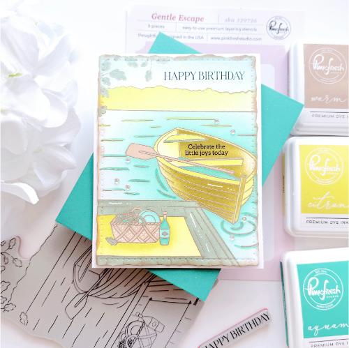Pinkfresh Studio - Gentle Escape cling stamp