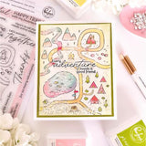 Pinkfresh Studio - Woodland Trails Sentiments die