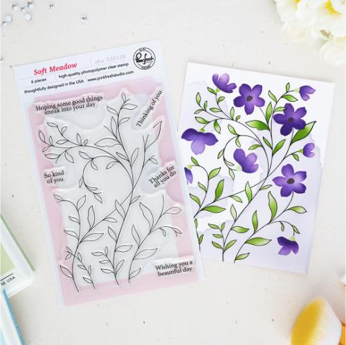 Pinkfresh Studio - Soft Meadow stamp
