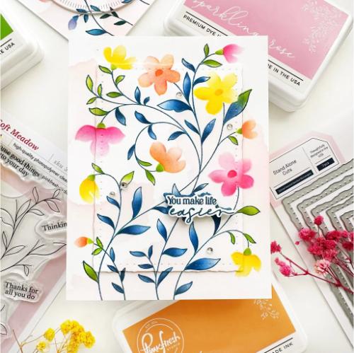 Pinkfresh Studio - Soft Meadow stamp