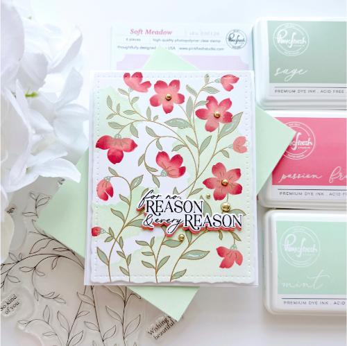 Pinkfresh Studio - Soft Meadow stamp