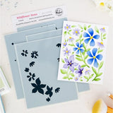 Pinkfresh Studio - Wildflower Notes stencil