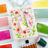 Pinkfresh Studio - Wildflower Notes stencil
