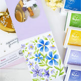 Pinkfresh Studio - Wildflower Notes stencil