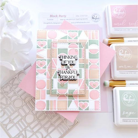 Pinkfresh Studio - Block Party coverplate die