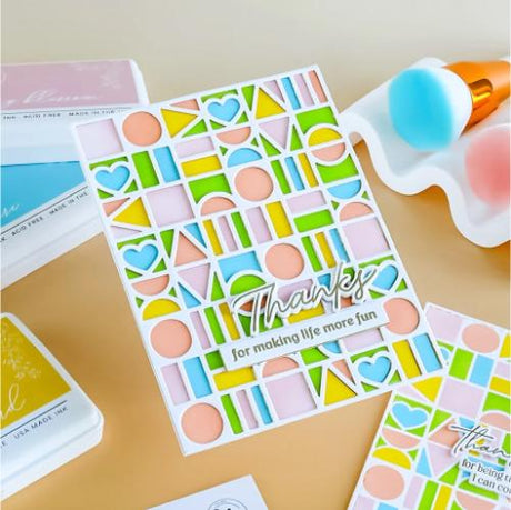 Pinkfresh Studio - Block Party coverplate die
