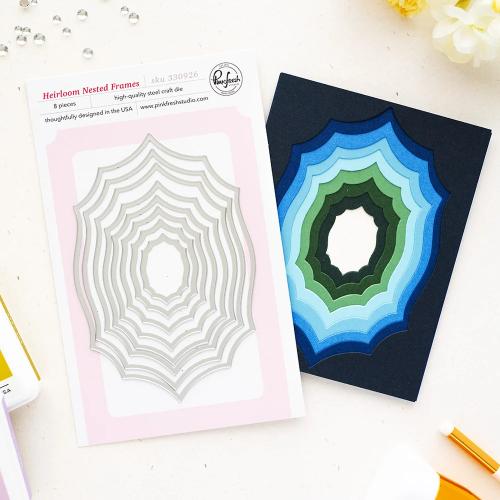 Pinkfresh Studio - Heirloom Nested Frames die