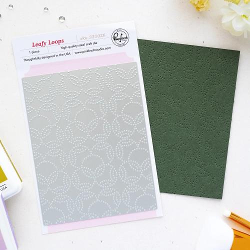 Pinkfresh Studio - Leafy Loops coverplate die