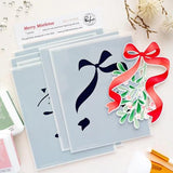 Pinkfresh Studio - Merry Mistletoe stencil