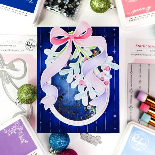 Pinkfresh Studio - Merry Mistletoe stencil