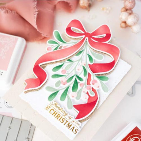 Pinkfresh Studio - Merry Mistletoe stencil