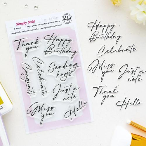 Pinkfresh Studio - Simply Said stamp