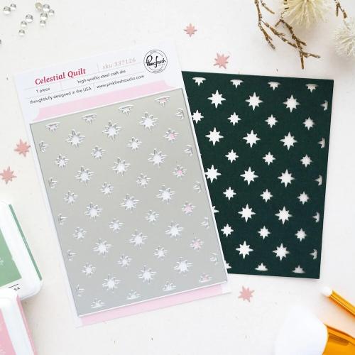Pinkfresh Studio - Celestial Quilt coverplate die