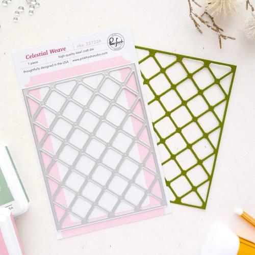 Pinkfresh Studio - Celestial Weave coverplate die