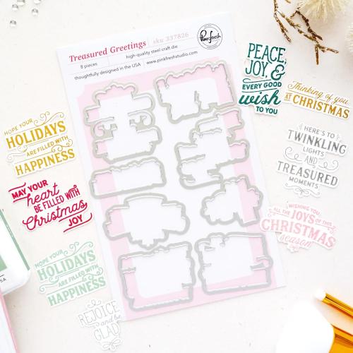 Pinkfresh Studio - Treasured Greetings die