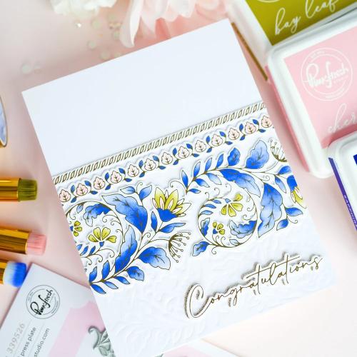 Pinkfresh Studio - Cottage Flourish stencil