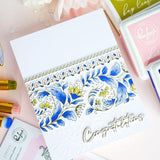 Pinkfresh Studio - Cottage Flourish stencil