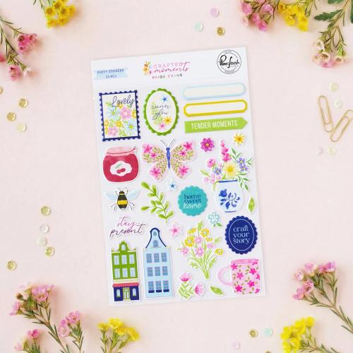 Pinkfresh Studio Crafted Moments Puffy Stickers by Paige Evans (317626)