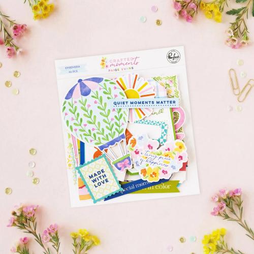 Pinkfresh Studio Crafted Moments Ephemera (46pcs) by Paige Evans (317726)