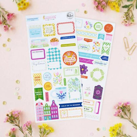 Pinkfresh Studio Crafted Moments Cardstock Stickers by Paige Evans (317826) - Postage as per Actual