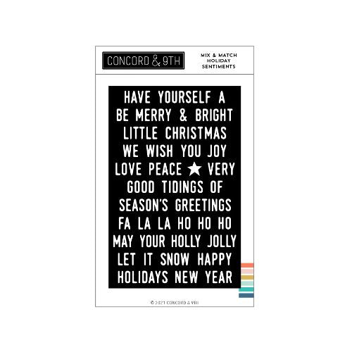 Concord & 9th - Mix & Match Holiday Sentiments Stamp